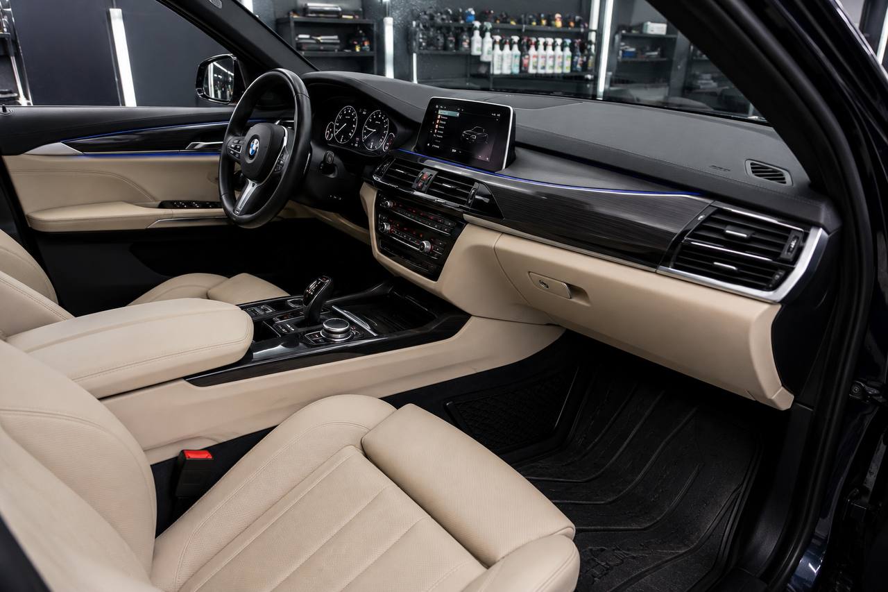 Interior deep clean — BMW leather